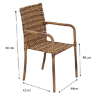 Conjunto Mesa Com 4 Cadeiras Em Alumínio E Fibra Sintética| C